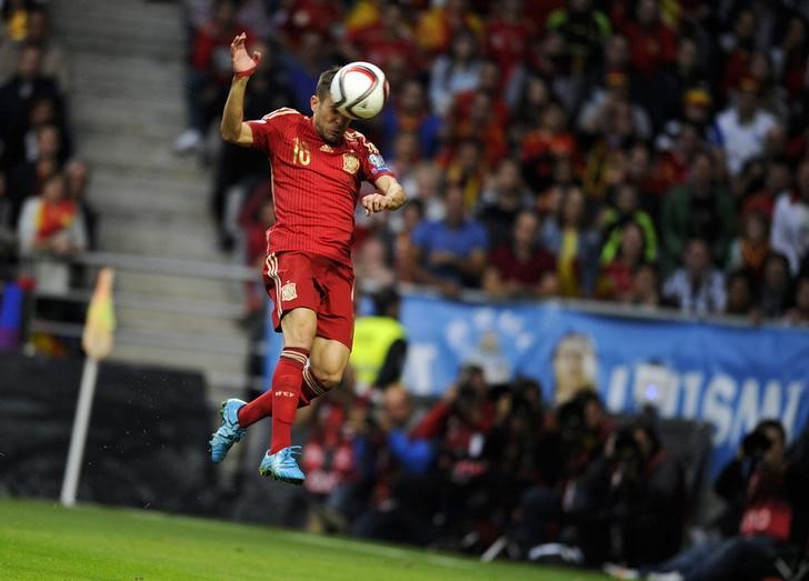 © Reuters. España recupera el buen fútbol con su victoria ante Eslovaquia
