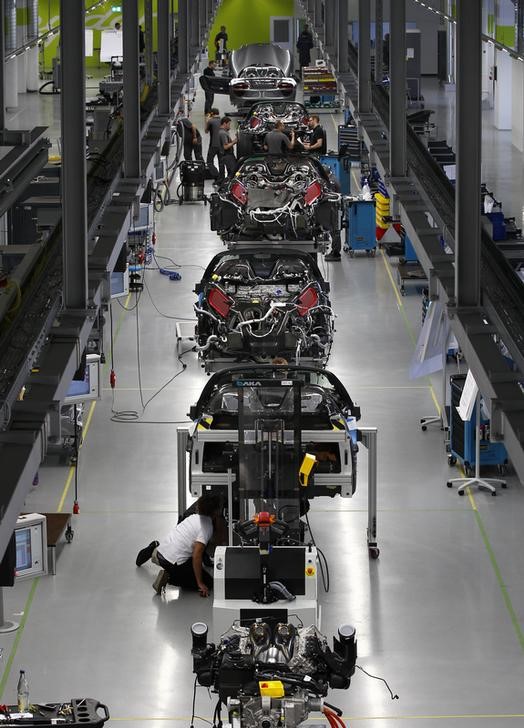 © Reuters. ارتفاع الناتج الصناعي الألماني في يوليو بأسرع وتيرة هذا العام
