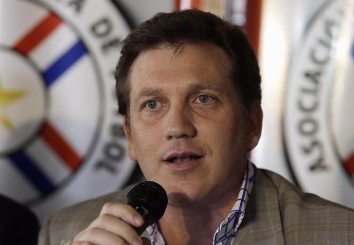 © Reuters. Presidente da Associação Paraguaia de Futebol, Alejandro Domínguez