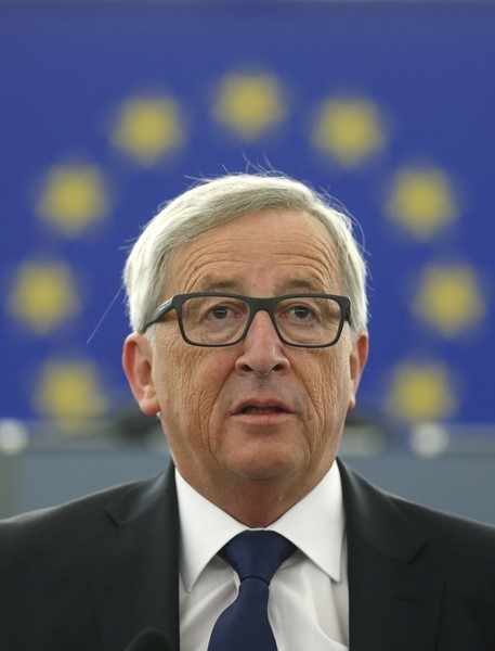 © Reuters. Juncker se muestra a favor de un Tesoro para la zona euro