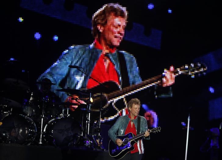 © Reuters. Cantor norte-americano Jon Bon Jovi em show no Rock in Rio em 2013