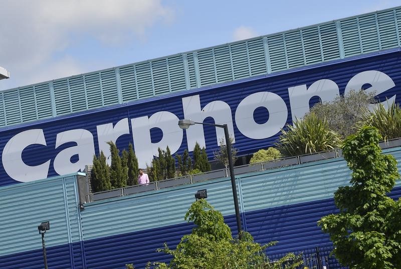 © Reuters. The headquarters of Carphone Warehouse is seen in west London