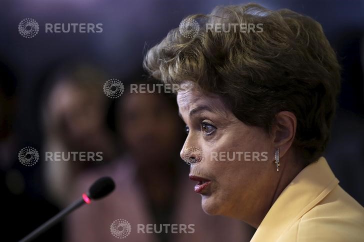 © Reuters. Presidente Dilma Rousseff durante conferência no Palácio do Planalto, em Brasília