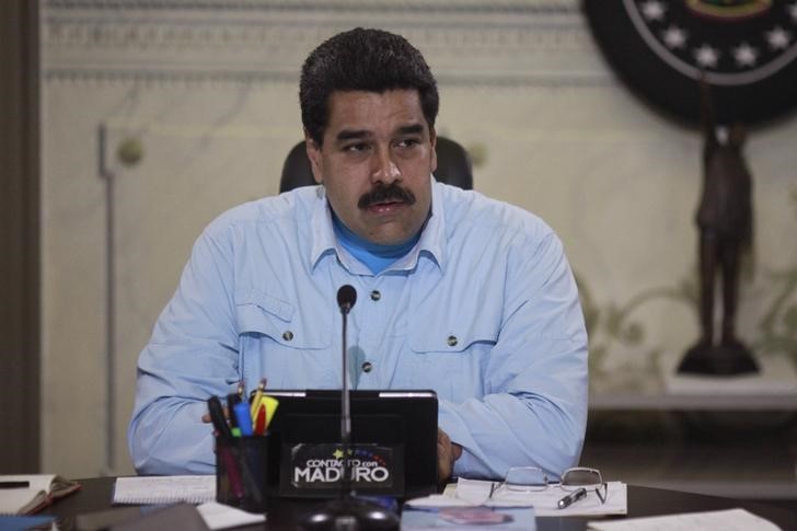 © Reuters. Presidente da Venezuela Nicolás Maduro em reunião em Caracas