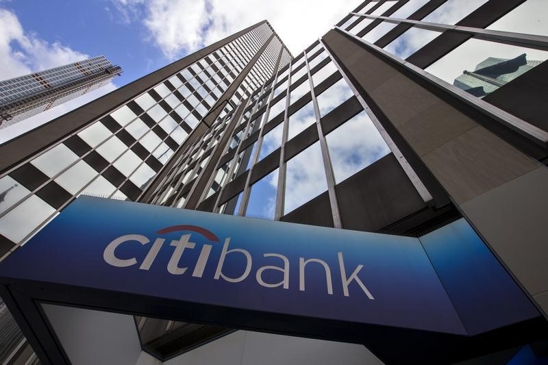 © Reuters. A view of the exterior of the Citibank Corporate headquarters in the Manhattan borough of New York