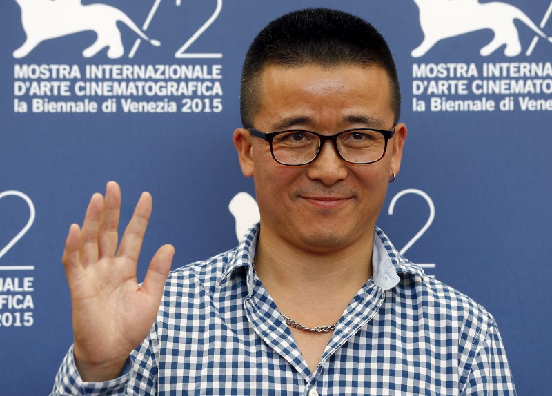 © Reuters. Diretor Zhao Liang em sessão de fotos do filme 