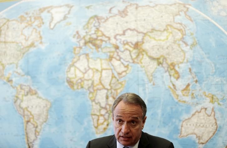 © Reuters. Presidente do Conselho de Administração da Petrobras, Murilo Ferreira, durante entrevista à Reuters, no Rio de Janeiro