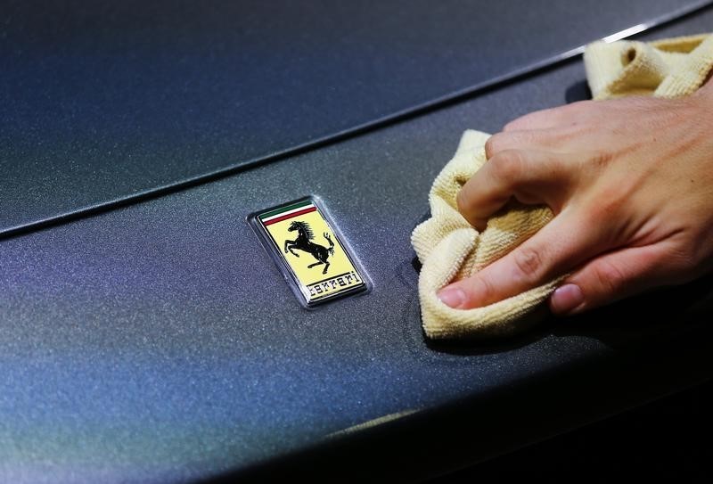 © Reuters. L'IPO DE FERRARI SERAIT PRÉVUE DANS LA 2E QUINZAINE D'OCTOBRE