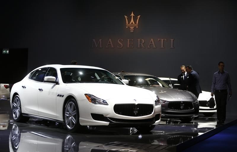 © Reuters. Maserati Quattroporte cars are pictured during the media day at the Frankfurt Motor Show (IAA) in Frankfurt