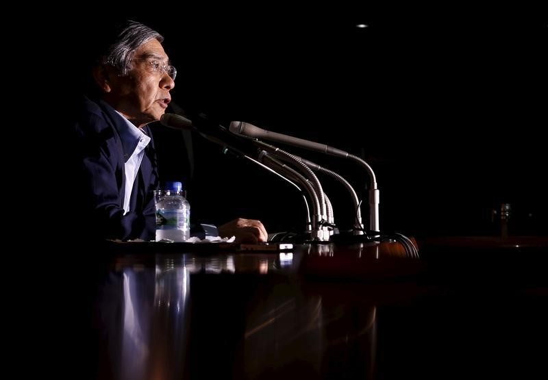 © Reuters. Presidente do banco central do Japão, Haruhiko Kuroda, durante evento em Tóquio