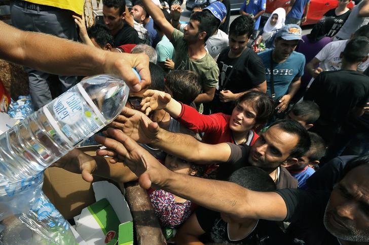 © Reuters. قوات الامن التركية توقف مئات المهاجرين قرب حدود اليونان