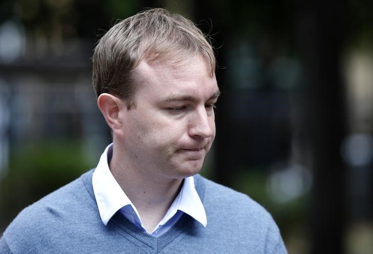 © Reuters. Former trader Tom Hayes arrives at Southwark Crown Court in London, Britain