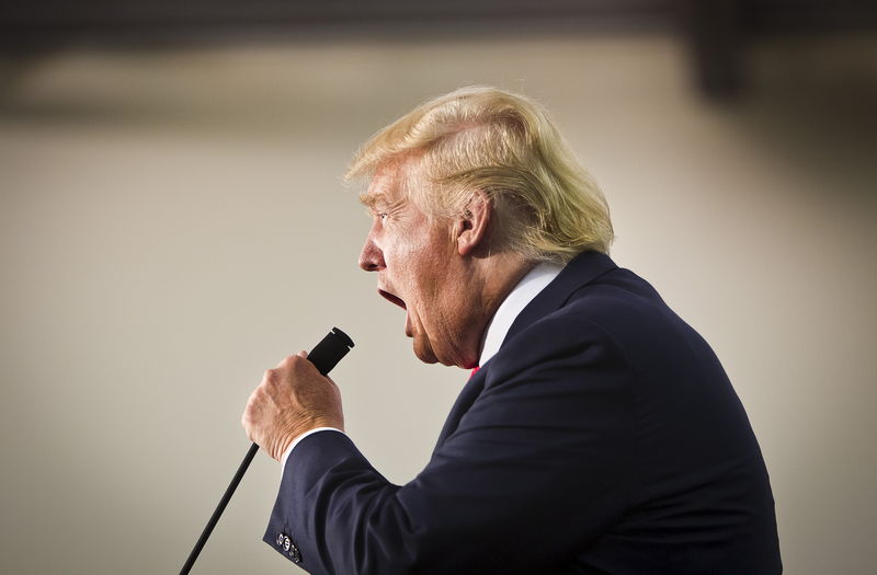 © Reuters. Candidato presidencial republicano Donald Trump durante evento nos Estados Unidos