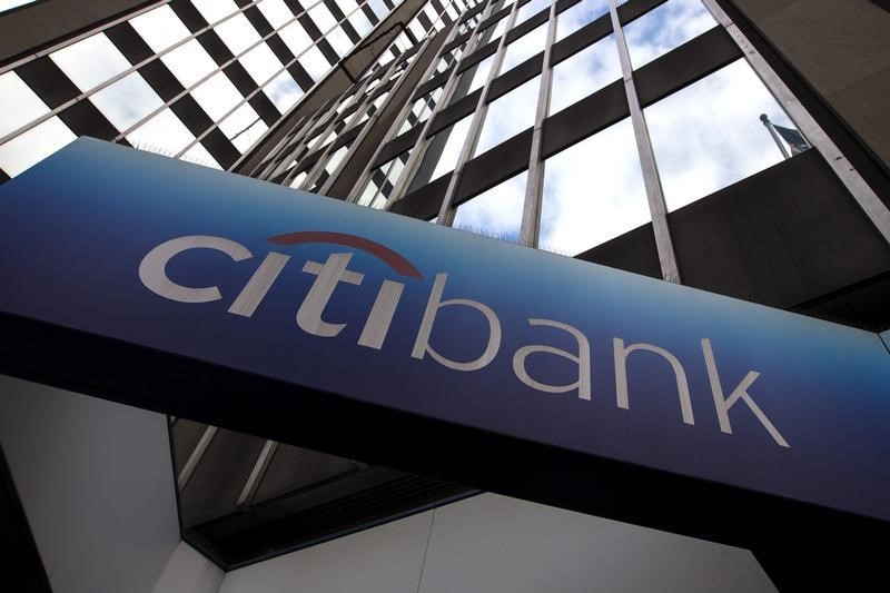 © Reuters. A view of the exterior of the Citibank Corporate headquarters in the Manhattan borough of New York