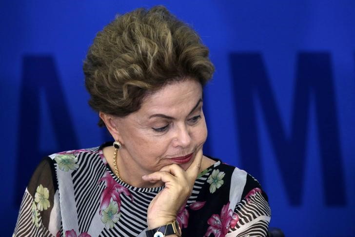 © Reuters. Presidente Dilma Rousseff durante cerimônia no Palácio do Planalto, em Brasília