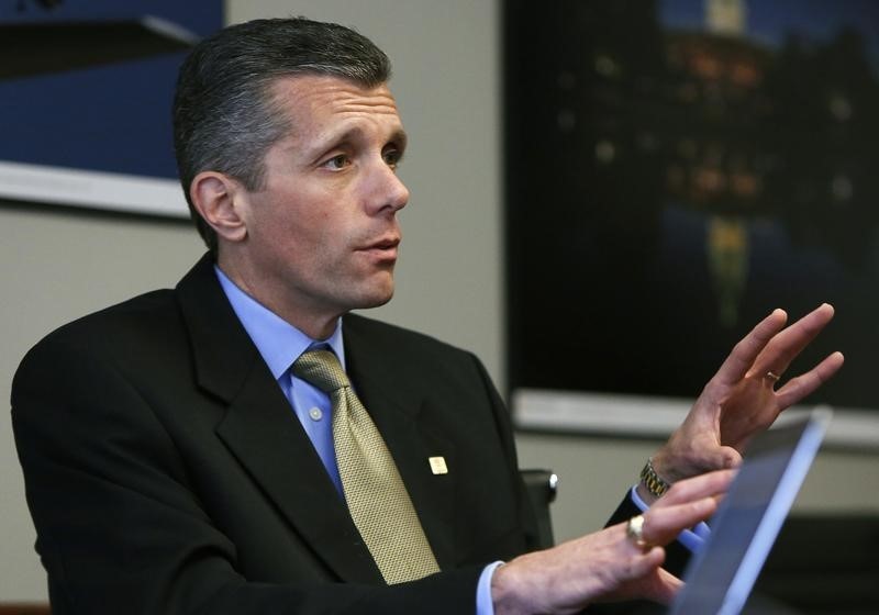 © Reuters. Cigna CEO David Cordani is interviewed at Reuters Health Summit 2014 in Washington