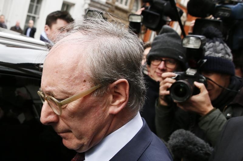 © Reuters. Malcolm Rifkind leaves the Intelligence and Security Committee in central London