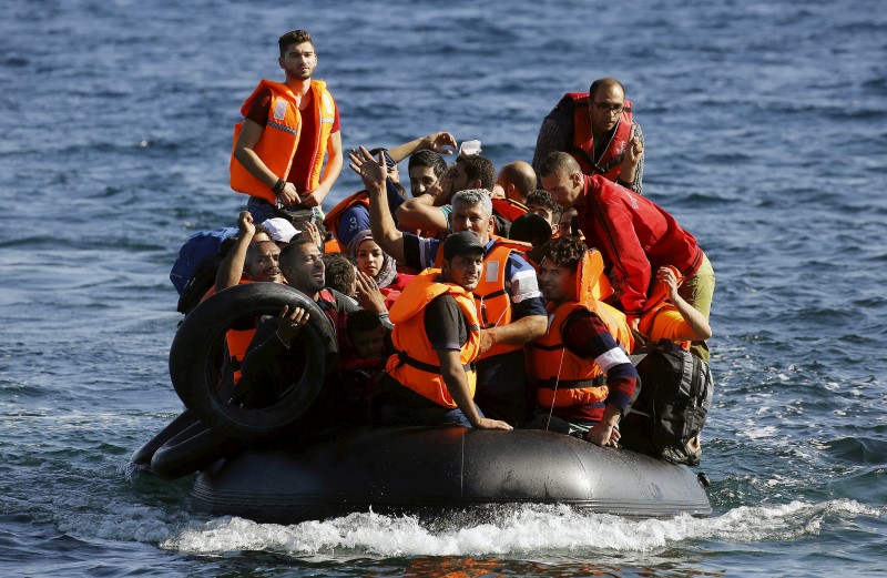 © Reuters. الحدود البرية لتركيا مع اليونان تشكل نقطة جديدة لدخول اللاجئين