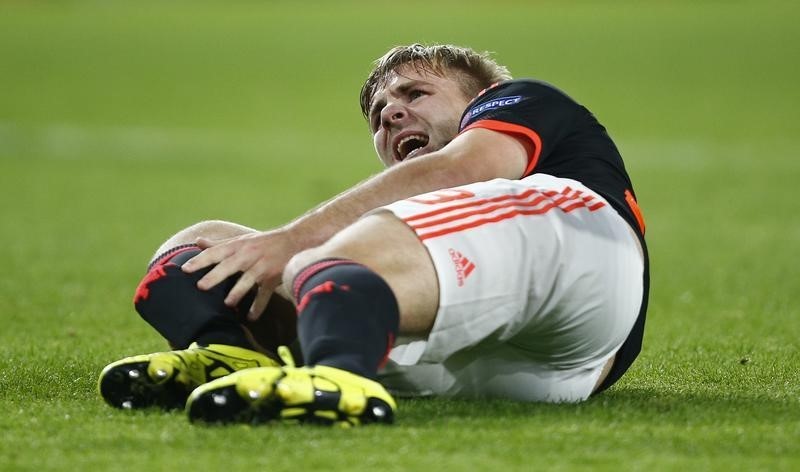 © Reuters. تقارير: شو لاعب يونايتد سيخضع لعملية ثانية يوم الجمعة