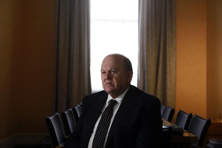 © Reuters. Ireland's Finance Minister Noonan attends an interview with Reuters at his office in central Dublin