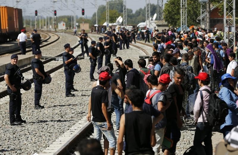 © Reuters. Croacia dice que no puede aceptar más inmigrantes