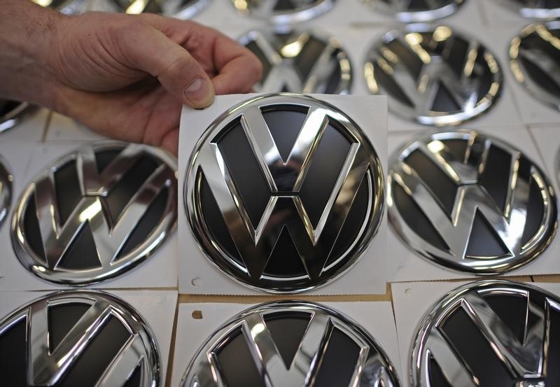 © Reuters. VOLKSWAGEN OUVRE UNE ENQUÊTE SUR UNE INFRACTION PRÉSUMÉE AUX USA