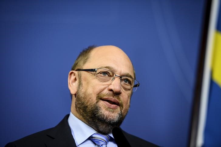 © Reuters. Schulz dice que no entiende la coalición de Tsipras en Grecia