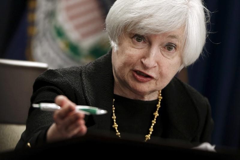 © Reuters. Yellen holds a news conference following the Federal Open Market Committee meeting in Washington