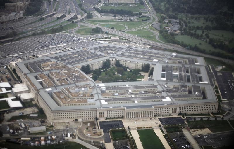 © Reuters. Aerial view of the United States military headquarters, the Pentagon