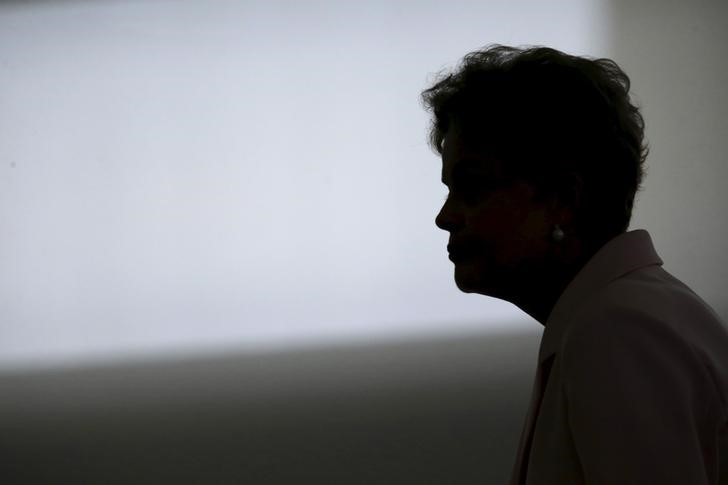 © Reuters. Presidente Dilma Rousseff no Palácio do Planalto 
