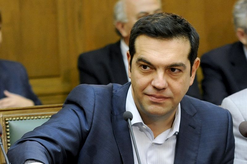 © Reuters. Primeiro-ministro grego, Alexis Tsipras, durante encontro em Atenas