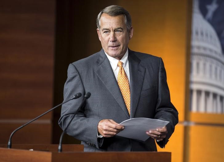 © Reuters. نائب أمريكي: رئيس مجلس النواب سيستقيل من منصبه آخر أكتوبر 