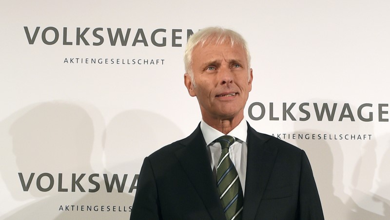 © Reuters. VOLKSWAGEN NOMME MATTHIAS MÜLLER PRÉSIDENT DU DIRECTOIRE