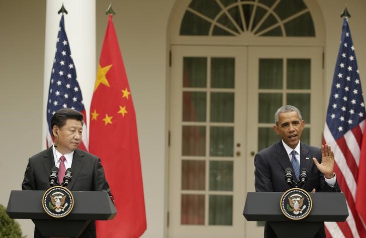 © Reuters. Obama e Xi na Casa Branca