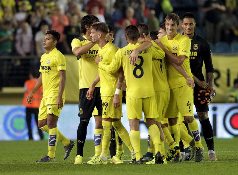 © Reuters. El Villarreal, nuevo líder de la Liga tras pinchar Real Madrid y Celta