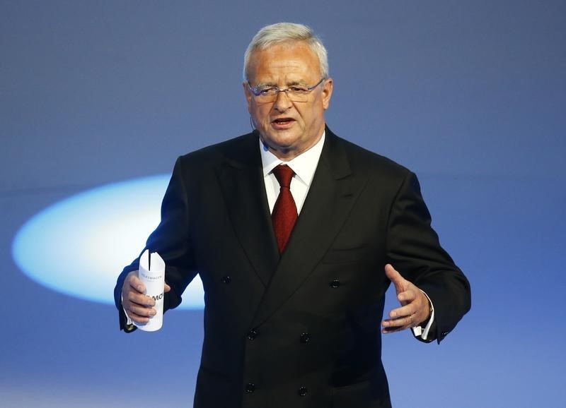 © Reuters. Ex-presidente da Volkswagen Martin Winterkorn durante evento em Frankfurt 