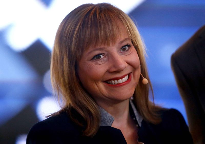 © Reuters. File photo of General Motors CEO Mary Barra during the media day at the Frankfurt Motor Show in Frankfurt