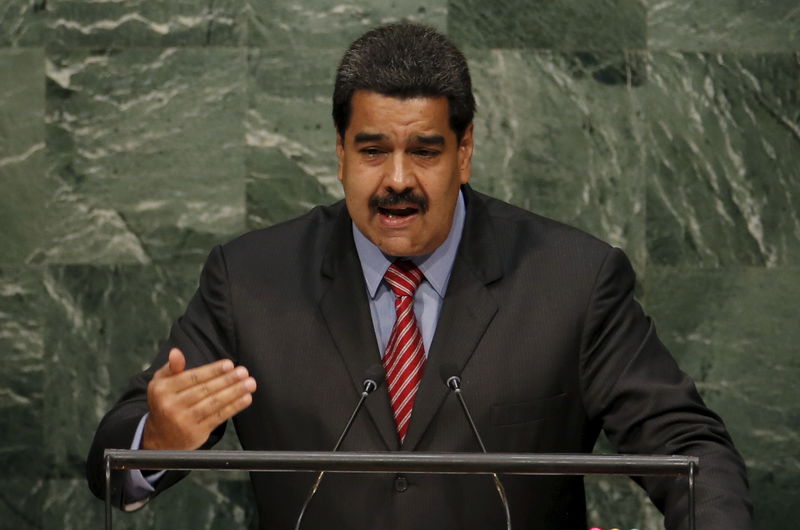 © Reuters. Presidente da Venezuela, Nicolás Maduro, discursa durante cúpula para o desenvolvimento sustentável da ONU, em Nova York