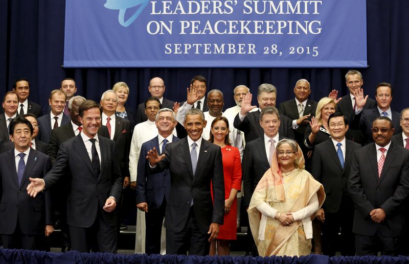 © Reuters. Obama e outros líderes participam de cúpula na ONU 