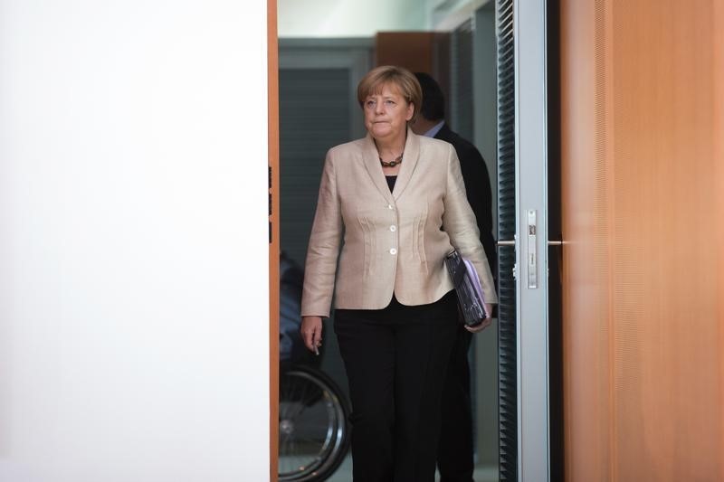 © Reuters. El apoyo al partido de Merkel, en mínimos por la crisis de refugiados