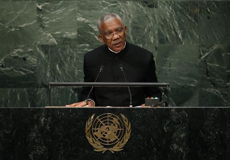 © Reuters. Presidente da Guiana, David Arthur Granger, na ONU 