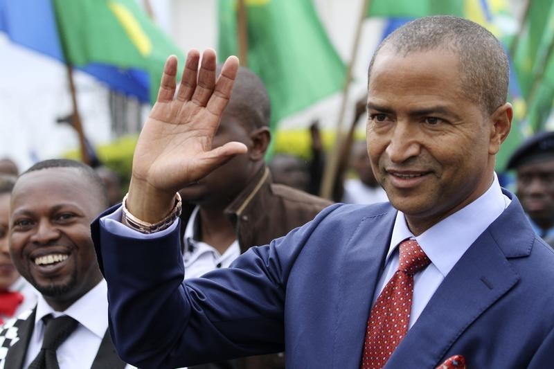 © Reuters. Moise Katumbi, governor of Democratic Republic of Congo's mineral-rich Katanga province, arrives for a two-day mineral conference in Goma