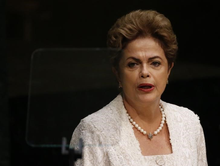 © Reuters. Presidente Dilma Rousseff faz discurso na ONU 