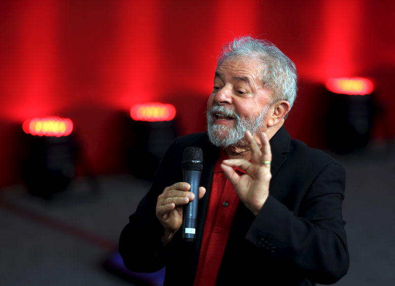 © Reuters. Ex-presidente Luiz Inácio Lula da Silva em evento em São Bernardo do Campo, São Paulo