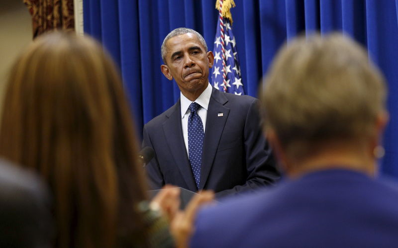 © Reuters. Obama speaks to Democratic state legislators at the White House in Washington