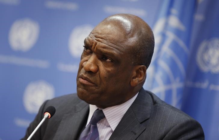 © Reuters. John Ashe, embaixador de Antígua e Barbuda na ONU, acusado de corrupção pelos EUA