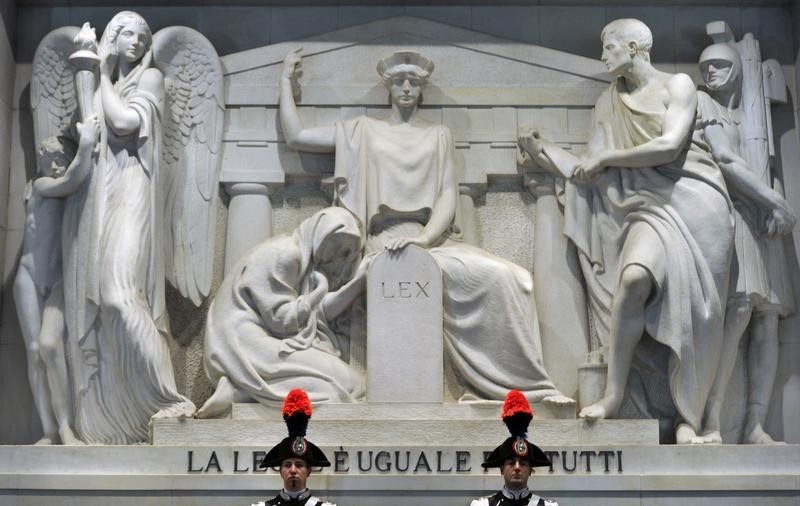 © Reuters. L'inaugurazione dell'anno giudiziario a Milano