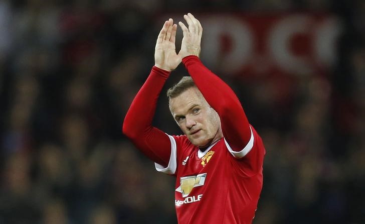 © Reuters. Atacante Wayne Rooney durante partida do Manchester United, na Inglaterra