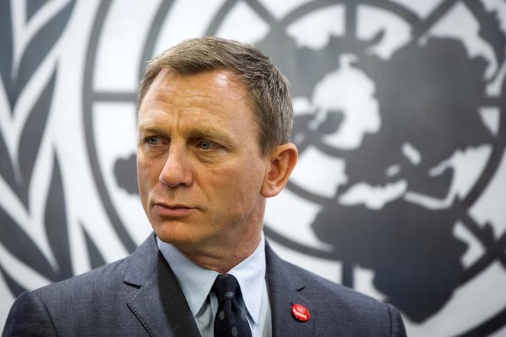 © Reuters. Daniel Craig em evento na sede da ONU, em Nova York