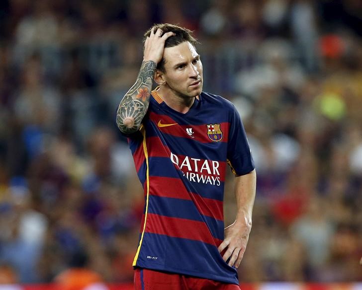 © Reuters. Messi, em partida no Camp Nou em Barcelona